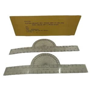 Vintage Weems Aircraft Plotter Mark II 1952 Navigation Tool with Case